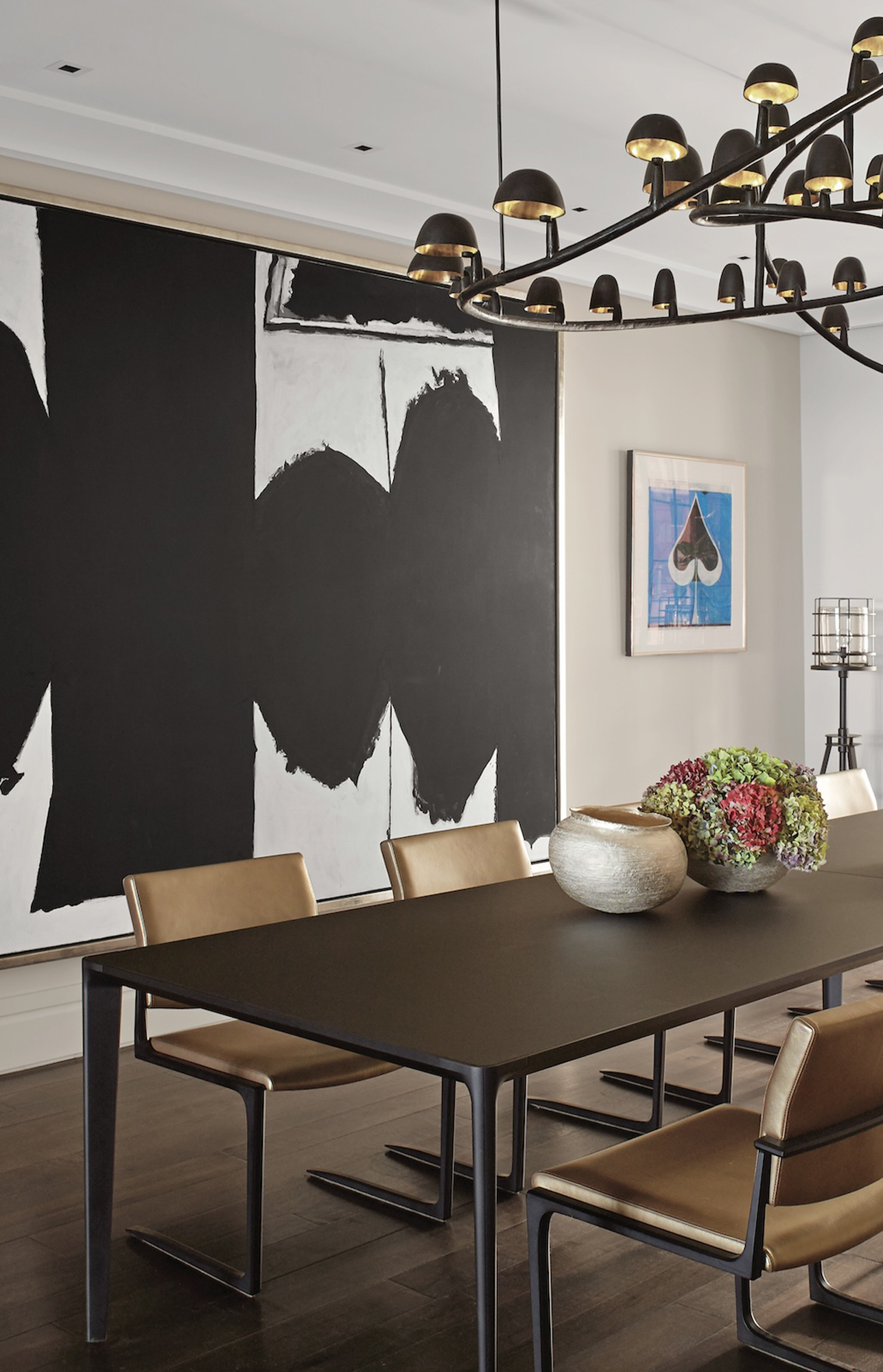 House-of-Hunt-Interior-Design-Chicago-Dining-Room-With-Large-Wall-Art-Mobile