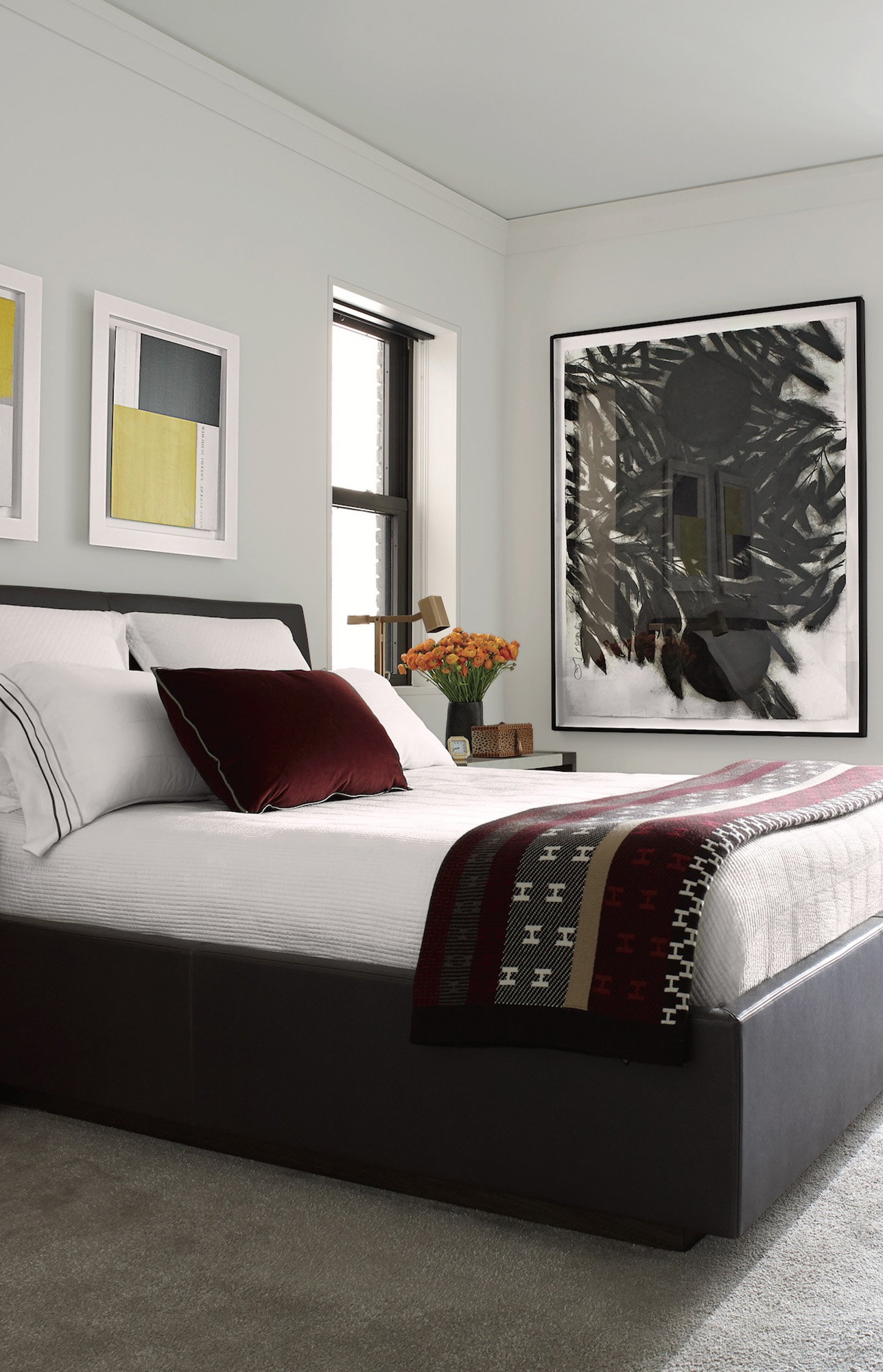 House-of-Hunt-Interior-Design-Chicago-Master-Bedroom-Large-Wall-Art-Mobile