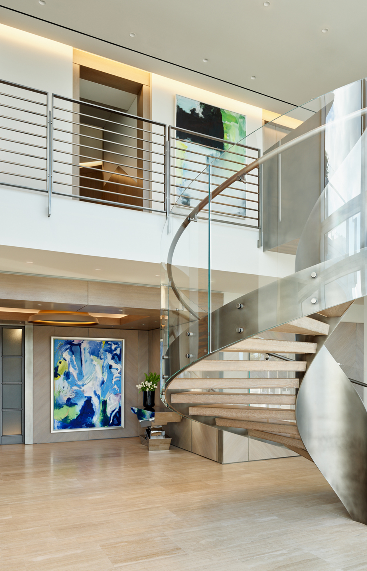 House-of-Hunt-Interior-Design-Chicago-Modern-Glass-Staircase-Mobile